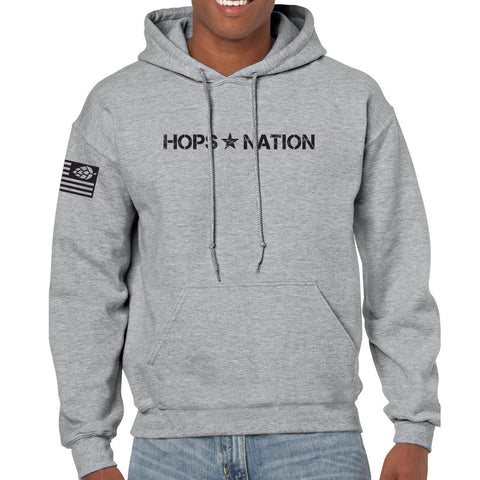 Hops Nation Military Sport Grey Hood