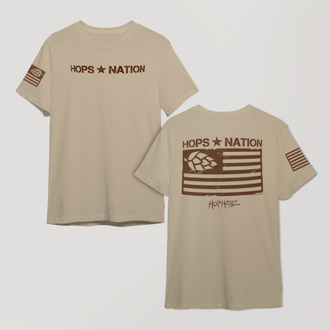 Hops Nation Sand T-Shirt--DISCONTINUED COLOR--SALE!!!! $19.99